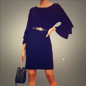 Lulus Everyday Extravagance Black Sleeve Dress